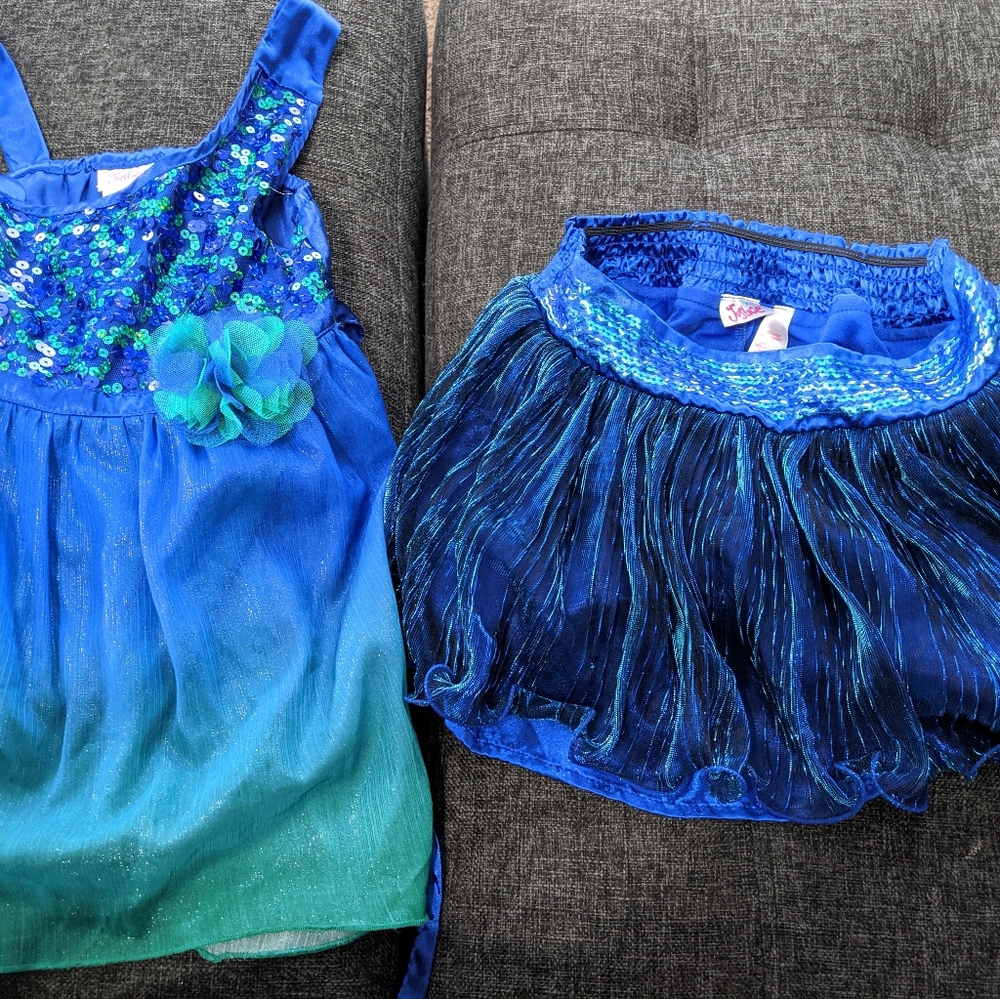Justice skirt and shirt set